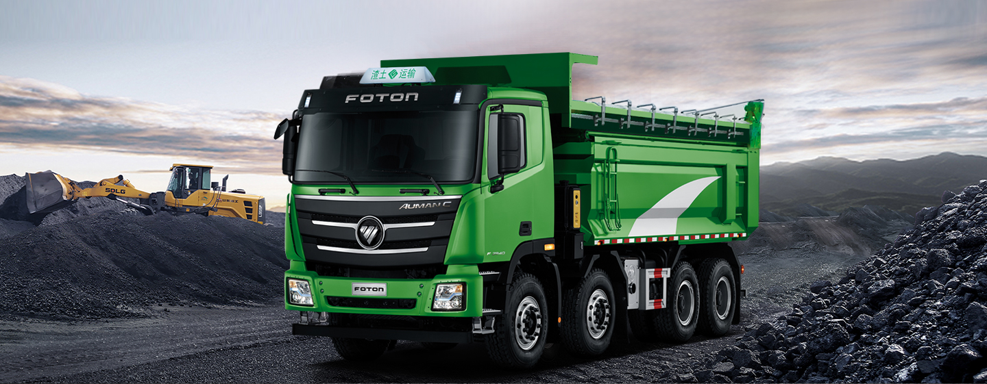 FOTON Auman GTL 8X4 Dump Truck Green-2