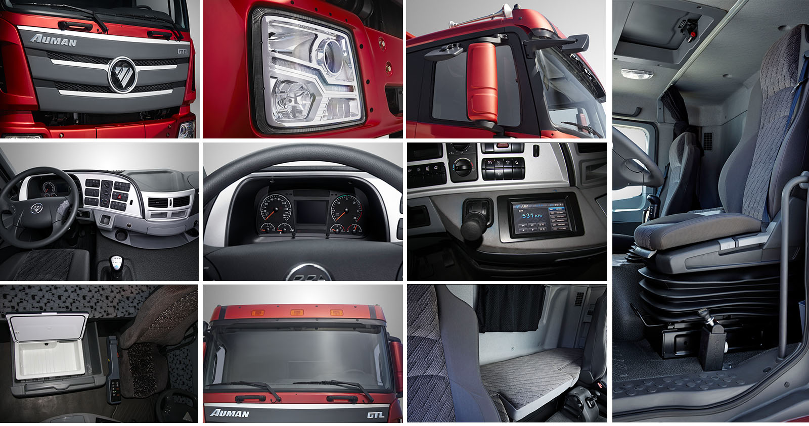 FOTON Auman GTL Dump Truck Interior